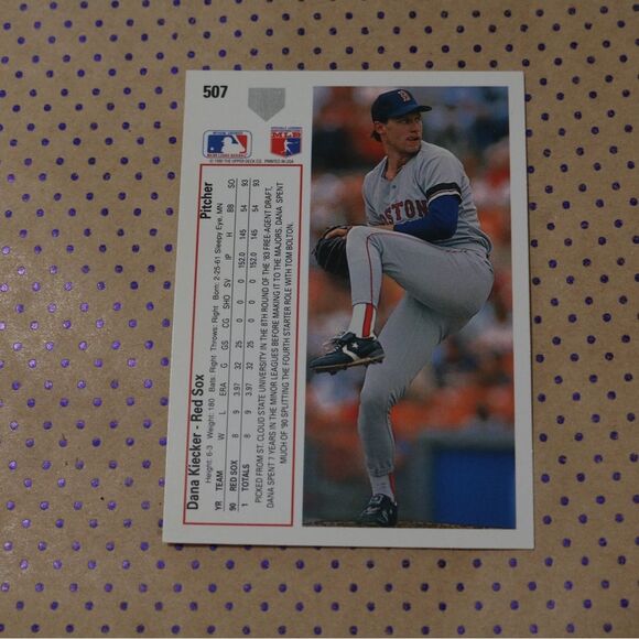 Dana Kiecker #507 Baseball Card - Picture 2 of 2